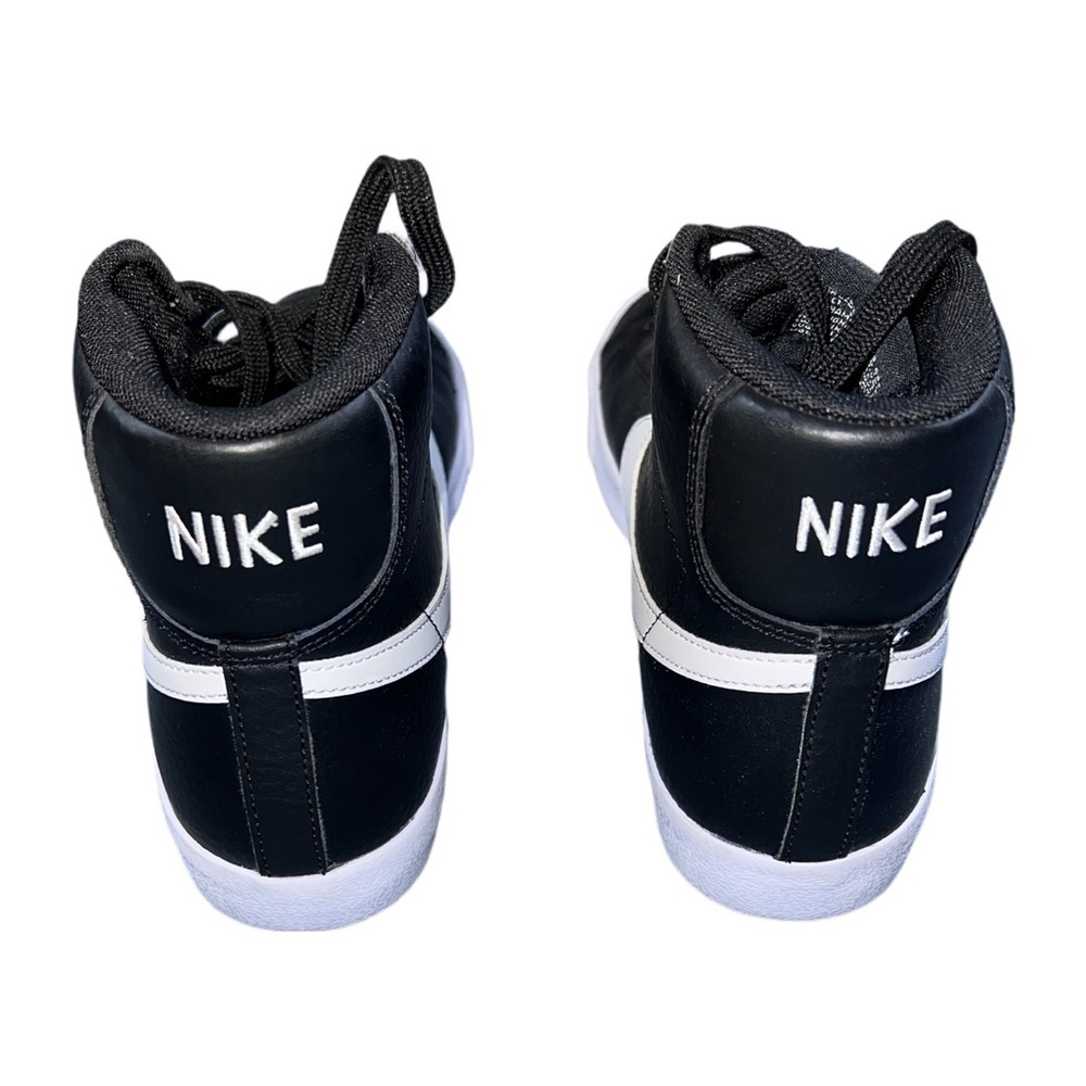 Nike Blazer Mid Black White High Top Sneakers Size 6.5 Excellent Condition - Picture 4 of 10